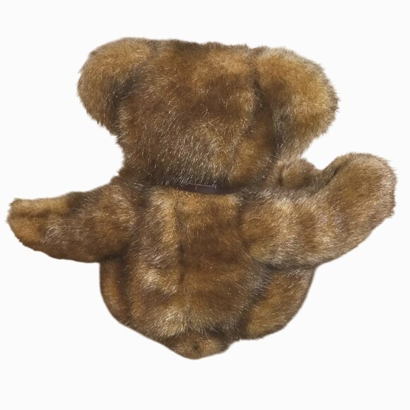 VTG Applause Minky Schminky Faux Mink Plush Bear Soft Brown 6 in Stuffed Animal - Picture 3 of 9